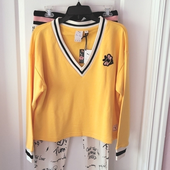 Puma Tops - Puma x Sue Tsai Sweatshirt Golden Yellow